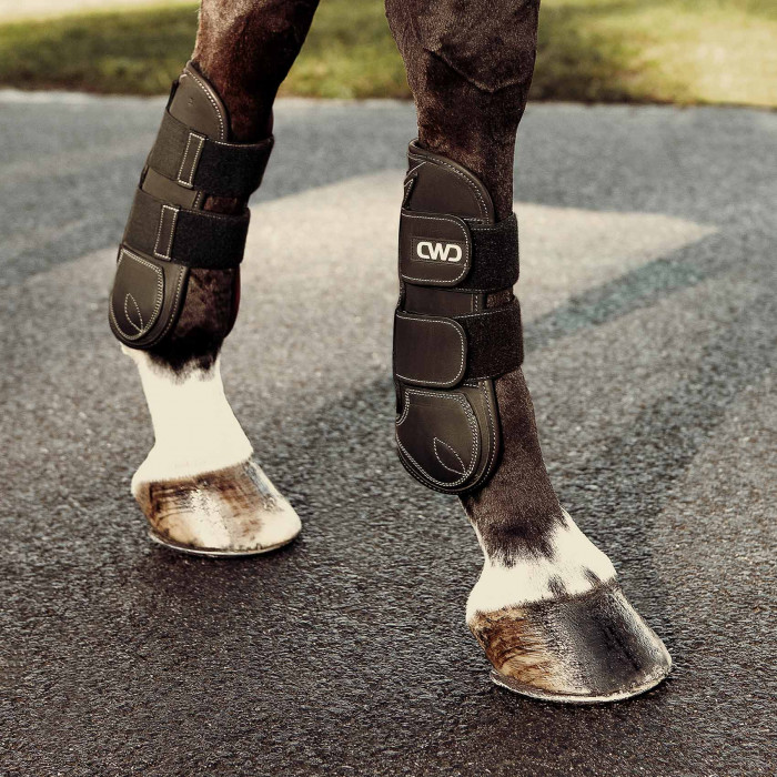 Protège tendons velcro veau