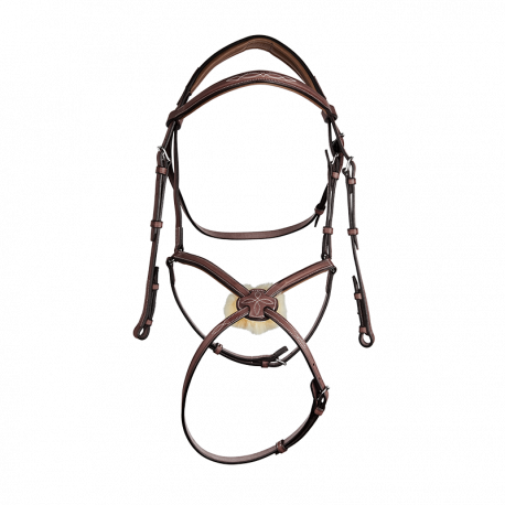 BR Anatomic Soft Padded Headpiece Bridle with Adjustable Noseband Howden  • TackNRider