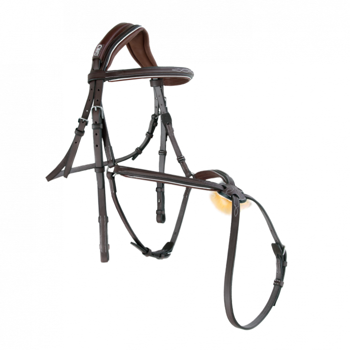 Bridon anatomique muserolle croisée Sport Color