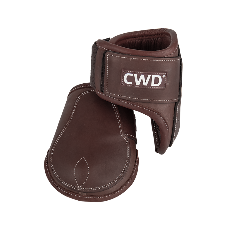 Velcro fetlock boots young horse with calfskin lining Mademoiselle