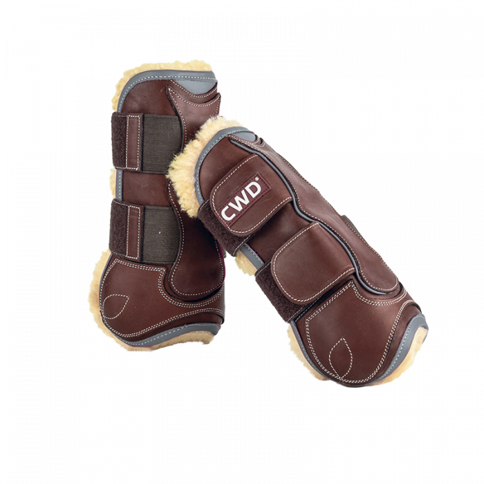 Protège tendons velcro imitation mouton Sport Color