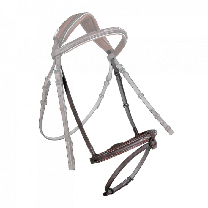 Sport Color raised french noseband with stitching