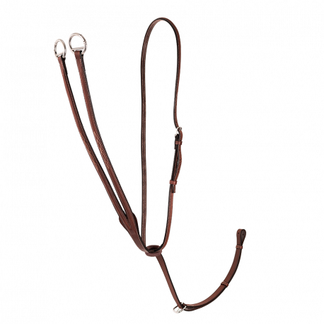 Schneiders Premier Raised Fancy Stitched Standing Martingale - Buffalo Leather For Shows & Training, Full Size