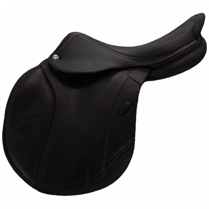 Selle obstacle doublée veau sur mesure - Atelier Balzane