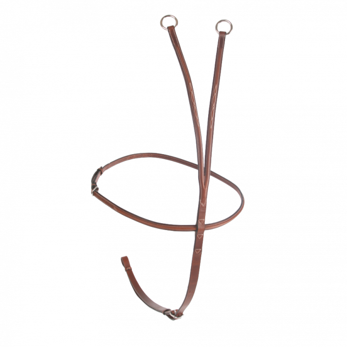 Raised running martingale with fancy stitching - Outlet